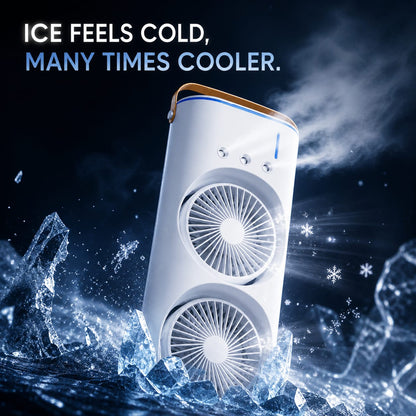 Portable Dual Fan Air Cooler – Compact USB Cooling Towe
